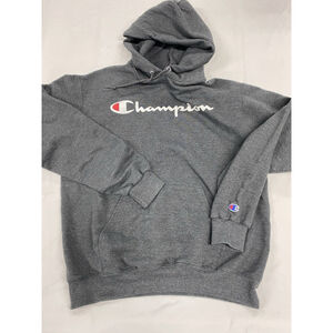 Champion Men's Pullover Hoodie Size M Grey Long Sleeve